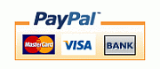 Pay by Paypal, Mastercard, Visa