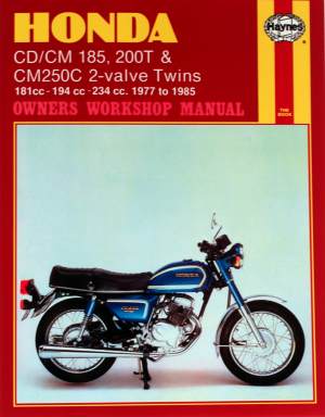 Honda CM 185 200 and 250 1977 to 1985 Owners' Workshop Manual b (image for) Honda CM 185 200 and 250 1977 to 1985 Owners' Workshop Manual b