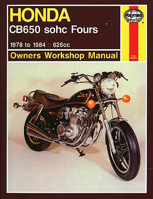 Honda CB650 Fours Owner's Workshop Manual (Motorcycle Manuals) b (image for) Honda CB650 Fours Owner's Workshop Manual (Motorcycle Manuals) b