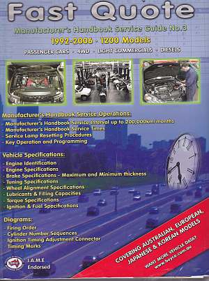 Fast Quote For Schedule Service Repair Times No.3, 1992-2006 (image for) Fast Quote For Schedule Service Repair Times No.3, 1992-2006