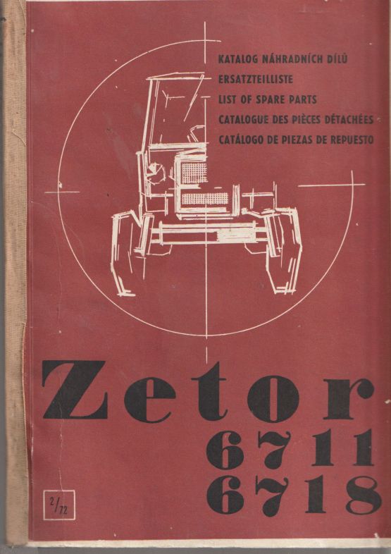 Zetor 6711 6718 - List Of Spare Parts (image for) Zetor 6711 6718 - List Of Spare Parts