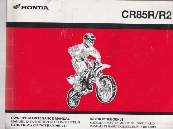 Honda CR85R - CB85R2 Factory Workshop Manual 2004, (image for) Honda CR85R - CB85R2 Factory Workshop Manual 2004,