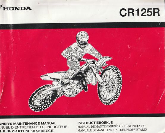 2005 Honda CR125R Repair Manual A Honda Factory Publication (image for) 2005 Honda CR125R Repair Manual A Honda Factory Publication