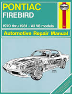 Pontiac Firebird 1970-81 Owner's Workshop Manual (USA service an (image for) Pontiac Firebird 1970-81 Owner's Workshop Manual (USA service an