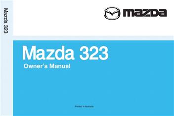 Mazda 323 BG 1989 Owners Handbook 8917EO89G (image for) Mazda 323 BG 1989 Owners Handbook 8917EO89G