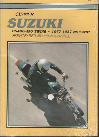 Suzuki G'S400-450 Twins 1977-1987 Chain Drive Clymer Service (image for) Suzuki G'S400-450 Twins 1977-1987 Chain Drive Clymer Service