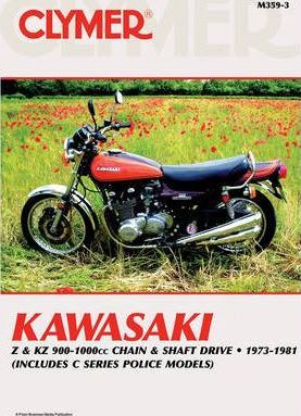 Kawasaki Z & KZ 900-1000cc Chain & Shaft Drive, Repair Manual (image for) Kawasaki Z & KZ 900-1000cc Chain & Shaft Drive, Repair Manual