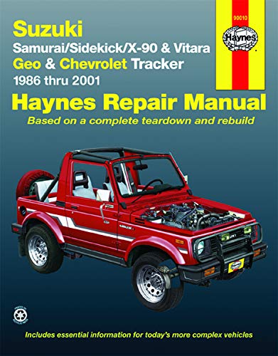 Suzuki Samurai, Sidekick, X-90 & Vitara, Geo/Chevrolet Tracker ( (image for) Suzuki Samurai, Sidekick, X-90 & Vitara, Geo/Chevrolet Tracker (