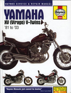 Yamaha XV (Virago) V - Twins 1981 - 2003 Haynes Owners Service a (image for) Yamaha XV (Virago) V - Twins 1981 - 2003 Haynes Owners Service a