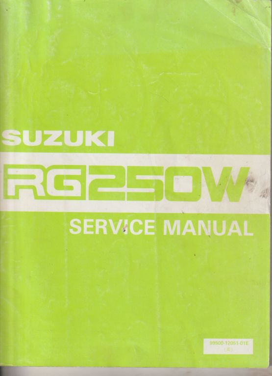 Suzuki RG250 Service Manual (image for) Suzuki RG250 Service Manual