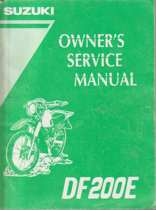 Suzuki DF200E Owners Service Manual, 99011-42A27-24A (image for) Suzuki DF200E Owners Service Manual, 99011-42A27-24A