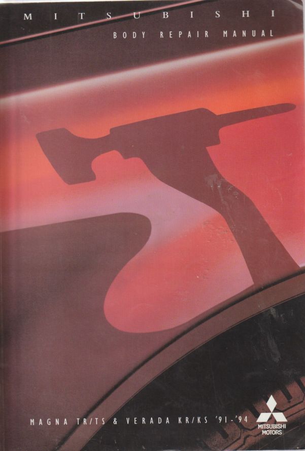 Mitsubishi Magna TR, TS and Verada KR KS Body Repair manual 19 (image for) Mitsubishi Magna TR, TS and Verada KR KS Body Repair manual 19