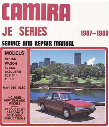 Holden Camira JE May 1987 To 1989 Service and WSM (image for) Holden Camira JE May 1987 To 1989 Service and WSM
