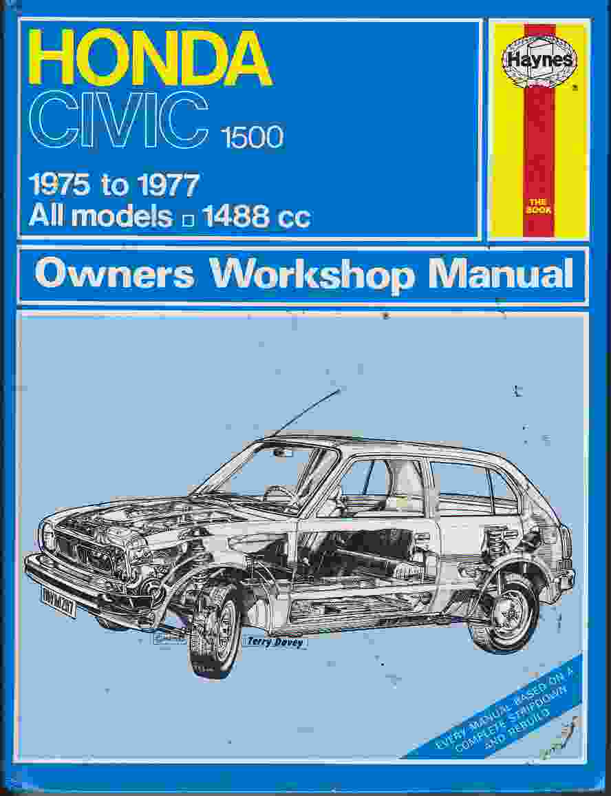 HONDA CIVIC 1500 CVCC, 1975 - 1977 HAYNES OWNERS SERVICE & REPAI (image for) HONDA CIVIC 1500 CVCC, 1975 - 1977 HAYNES OWNERS SERVICE & REPAI