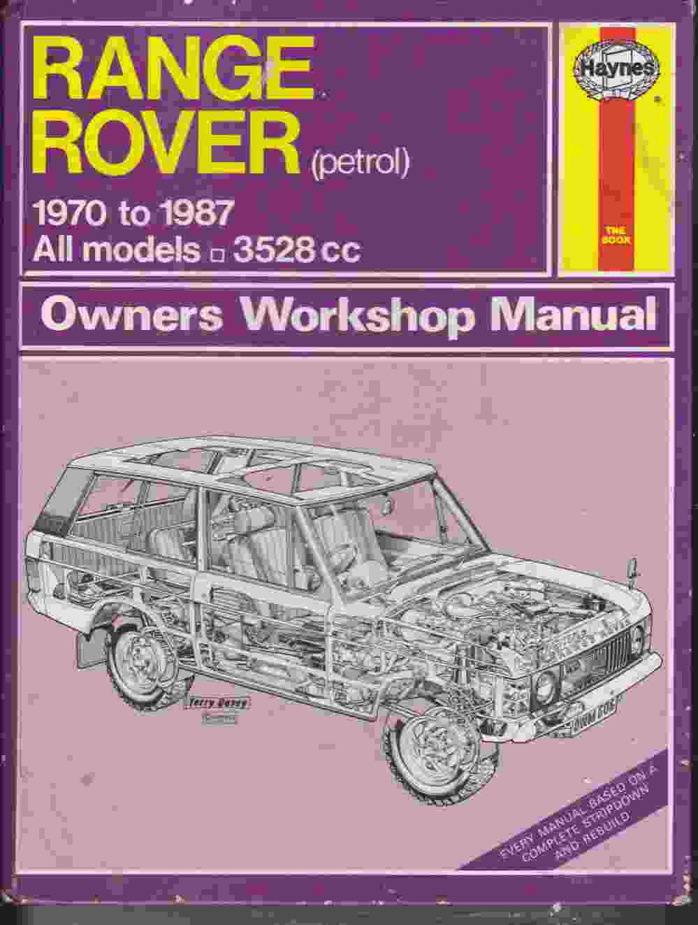 Range Rover Haynes Owner's Workshop Manual 0856966061 (image for) Range Rover Haynes Owner's Workshop Manual 0856966061