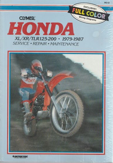 Honda XL/XR/TLR 125-200, 1979-87 : Clymer Workshop Manual Honda XL/XR/TLR 125-200, 1979-87 : Clymer Workshop Manual