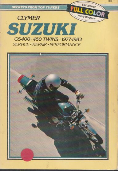 Suzuki G'S400-450 Twins 1977-1983 Chain Drive Clymer Service (image for) Suzuki G'S400-450 Twins 1977-1983 Chain Drive Clymer Service