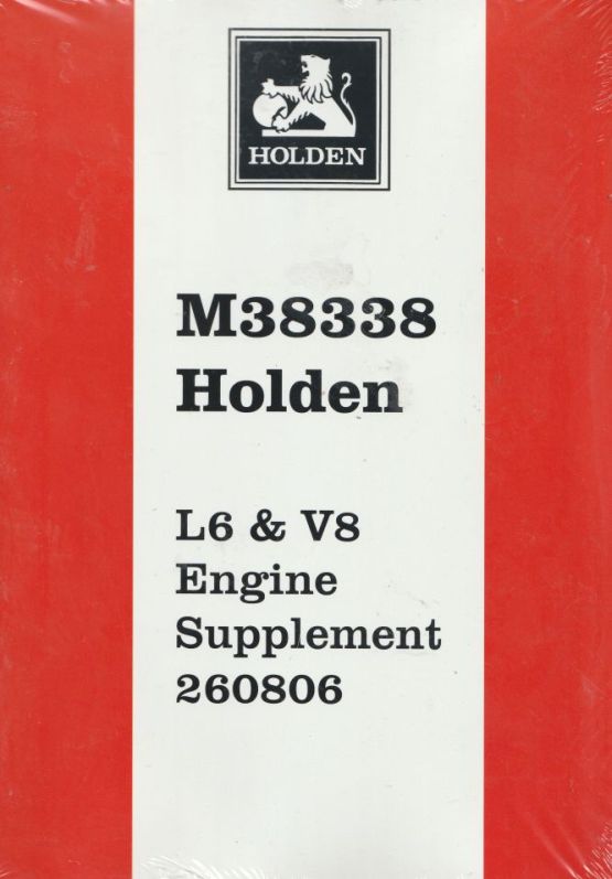 Holden L6 & V8 Improved Engine Manual Blue Motor, M38338 (image for) Holden L6 & V8 Improved Engine Manual Blue Motor, M38338