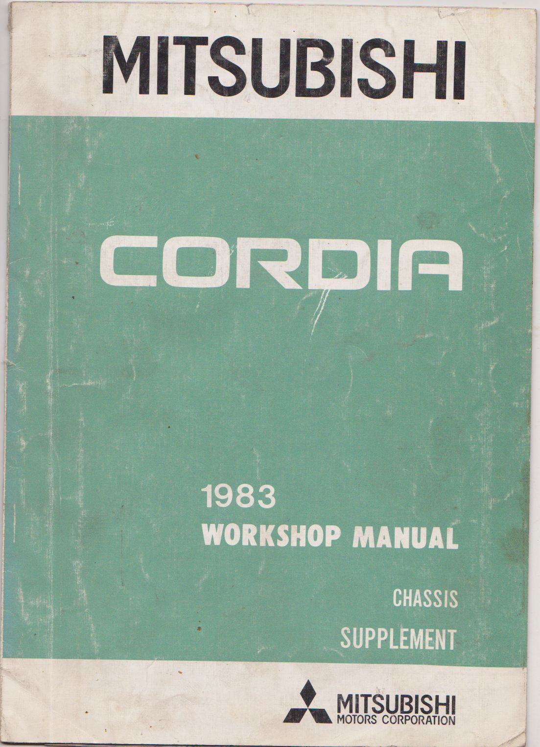 1983 Mitsubish1 Cordia Workshop Manual Supplement Chassis PWDE8 (image for) 1983 Mitsubish1 Cordia Workshop Manual Supplement Chassis PWDE8