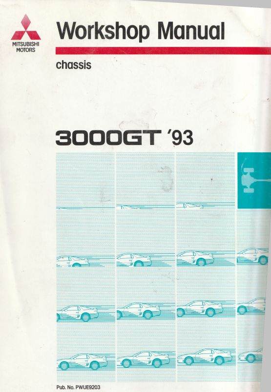Mitsubishi 3000GT 1993 Chassis Workshop Manual (image for) Mitsubishi 3000GT 1993 Chassis Workshop Manual