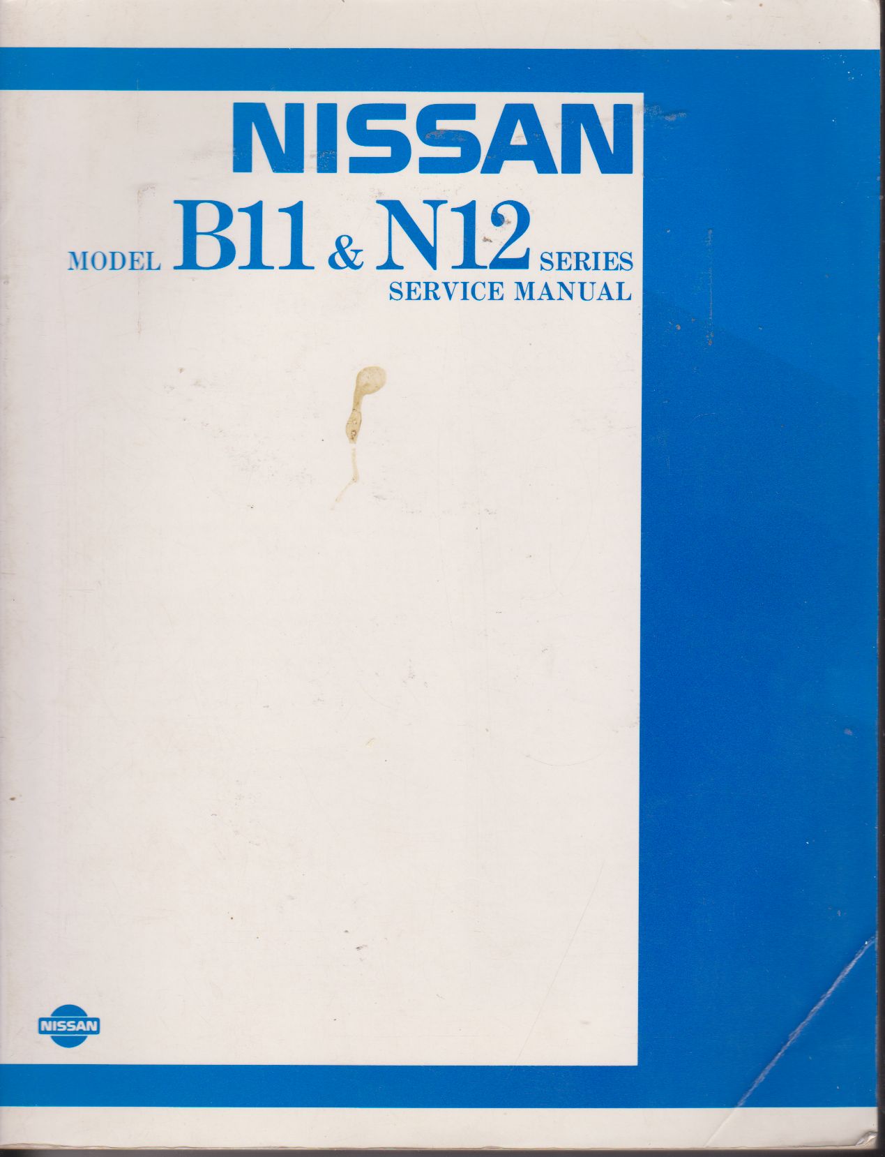 Nissan B11 & N12 Series, Factory Workshop Manual (image for) Nissan B11 & N12 Series, Factory Workshop Manual