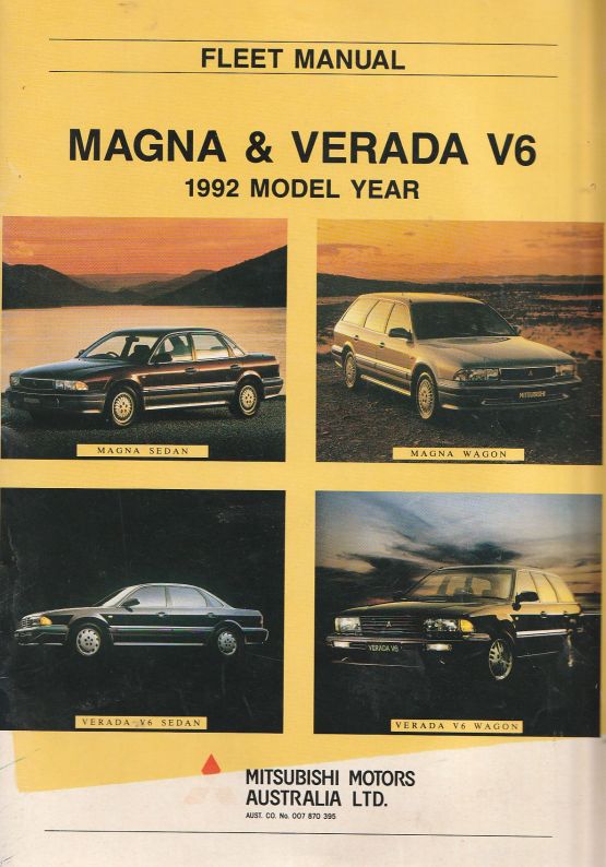Fleet Manual Magna & Verada V6 1992 Model Year Fleet Manual Magna & Verada V6 1992 Model Year