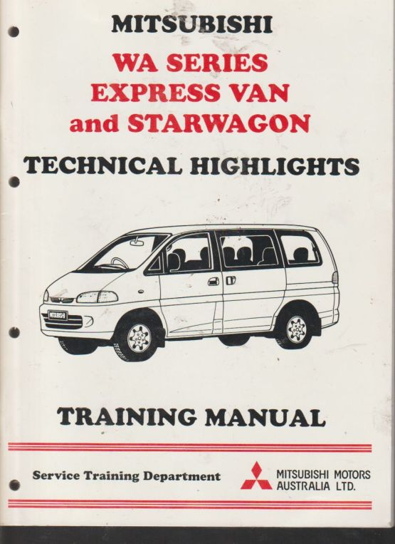 Mitsubishi Technical Highlights 1996 WA Series Express Van Sta (image for) Mitsubishi Technical Highlights 1996 WA Series Express Van Sta