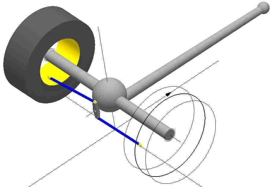 Live axle (torque tube) Watts linkage