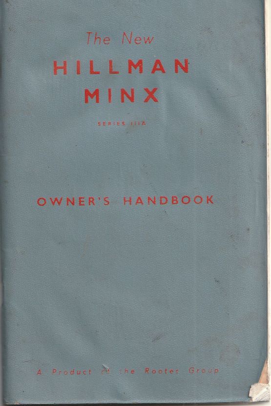 The New Hillman Minx Owner's Handbook 1959 (image for) The New Hillman Minx Owner's Handbook 1959