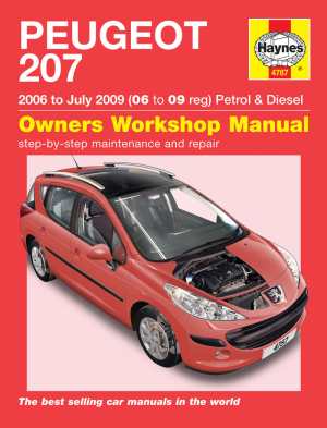 Peugeot 207 Petrol and Diesel Service and Repair Manual (Haynes (image for) Peugeot 207 Petrol and Diesel Service and Repair Manual (Haynes