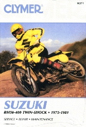 Suzuki RM50-400 Twin Shock 1975-1981 Repair Manual M371 (image for) Suzuki RM50-400 Twin Shock 1975-1981 Repair Manual M371